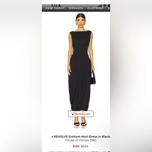 House of Harlow 1960 Elegant Black Maxi Dress